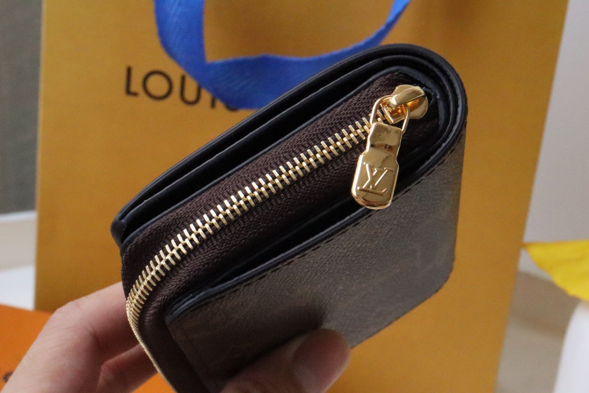 LOU WALLET 11.5CM BROWN MONOGRAM CANVAS