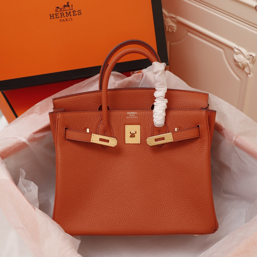 HM BIRKIN BAG 35 FIRE CALFSKIN GOLD BUCKLE