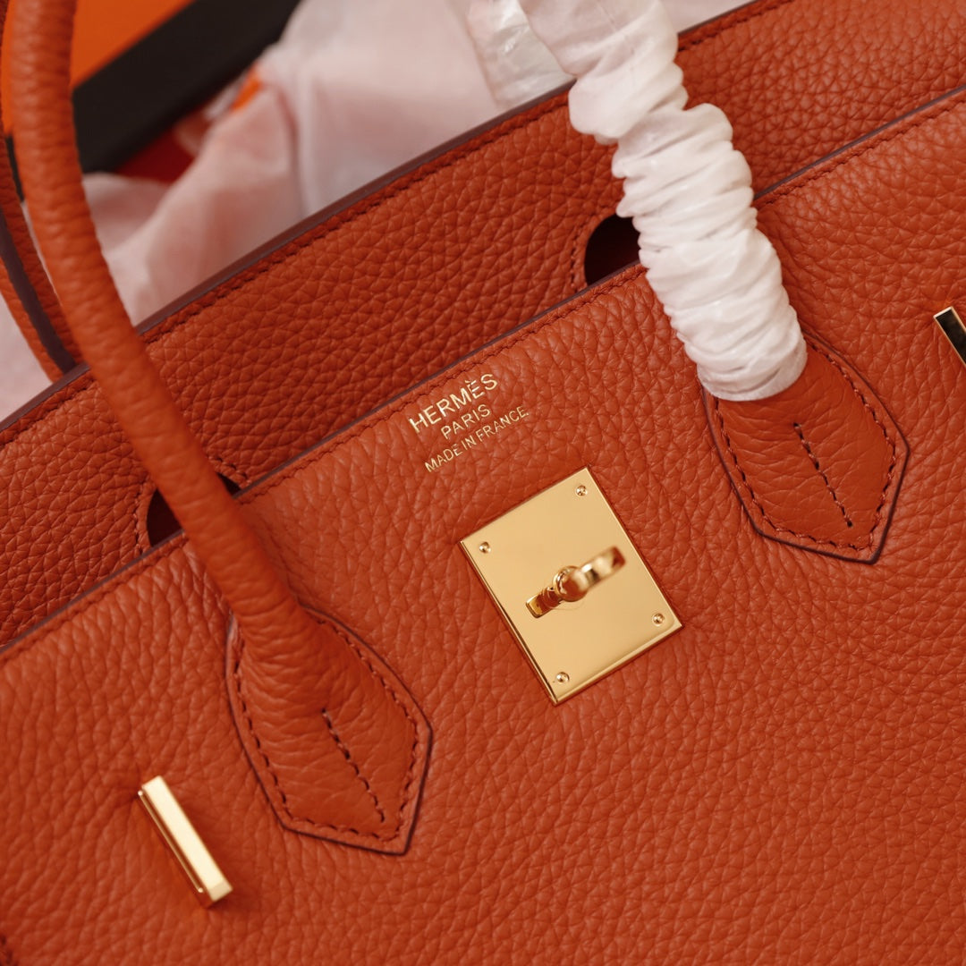 HM BIRKIN BAG 30 FIRE CALFSKIN GOLD BUCKLE