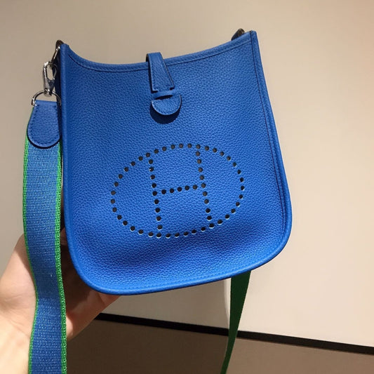 HM EVELYNE MINI 18 COBALT CALFSKIN