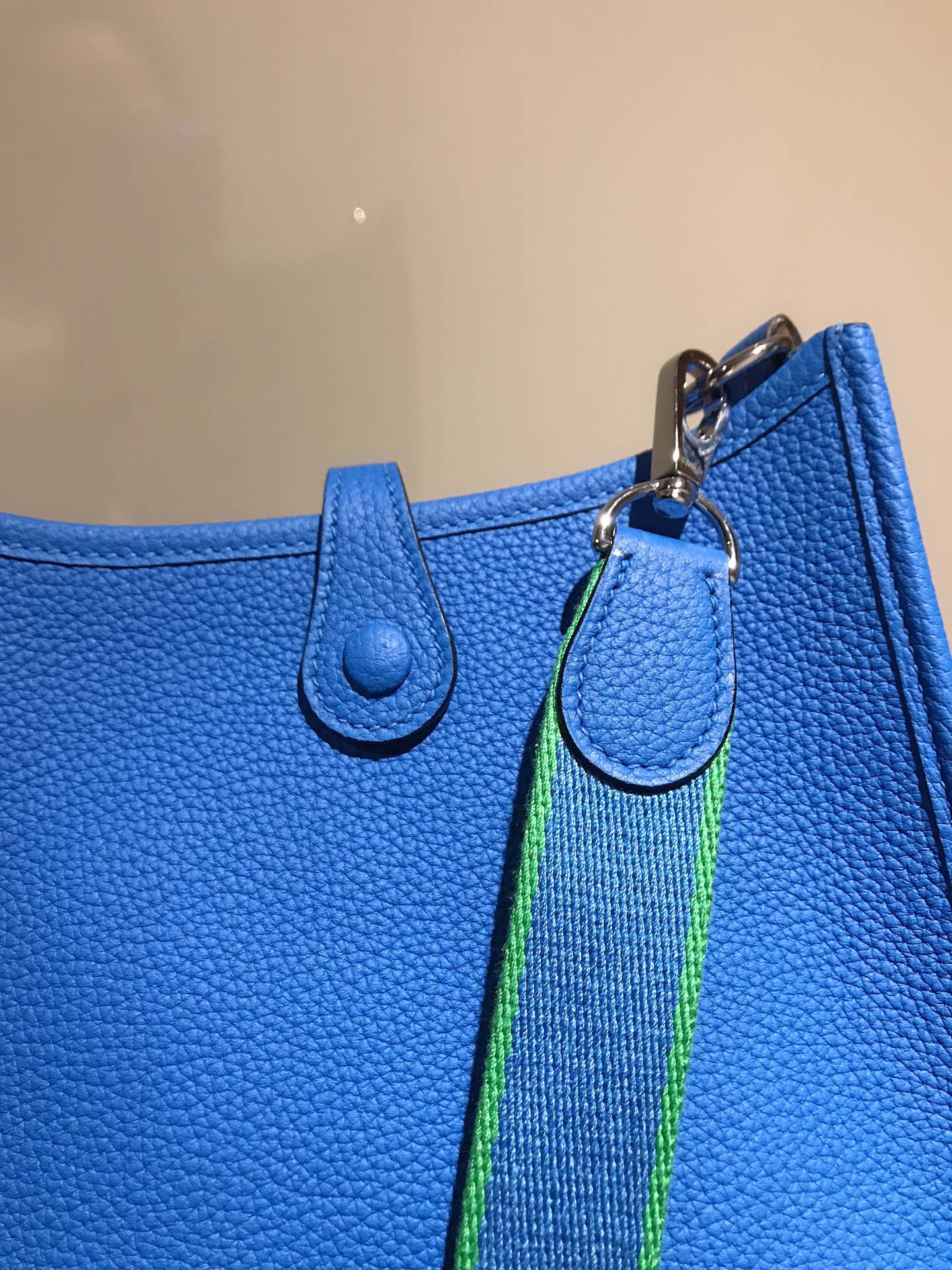 HM EVELYNE MINI 18 COBALT CALFSKIN