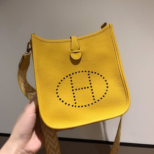 HM EVELYNE MINI 18 AMBER CALFSKIN