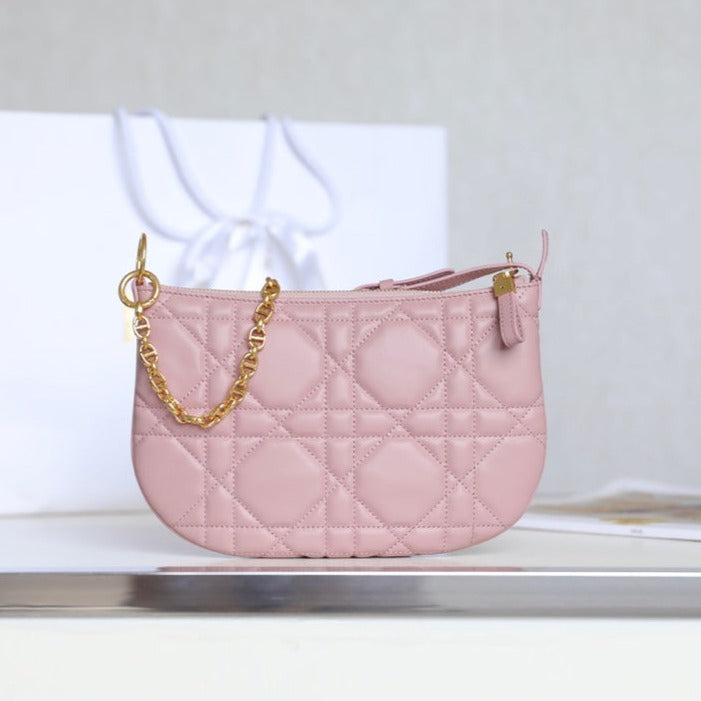 MINI CARO BAG 25 IN LIGHT PINK LAMBSKIN