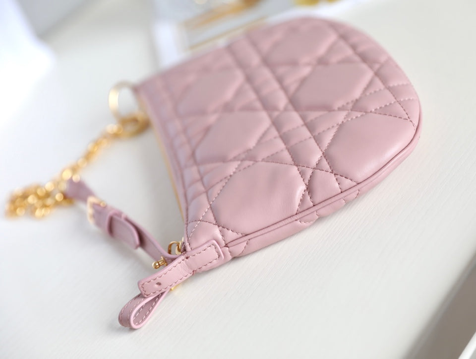 MINI CARO BAG 25 IN LIGHT PINK LAMBSKIN