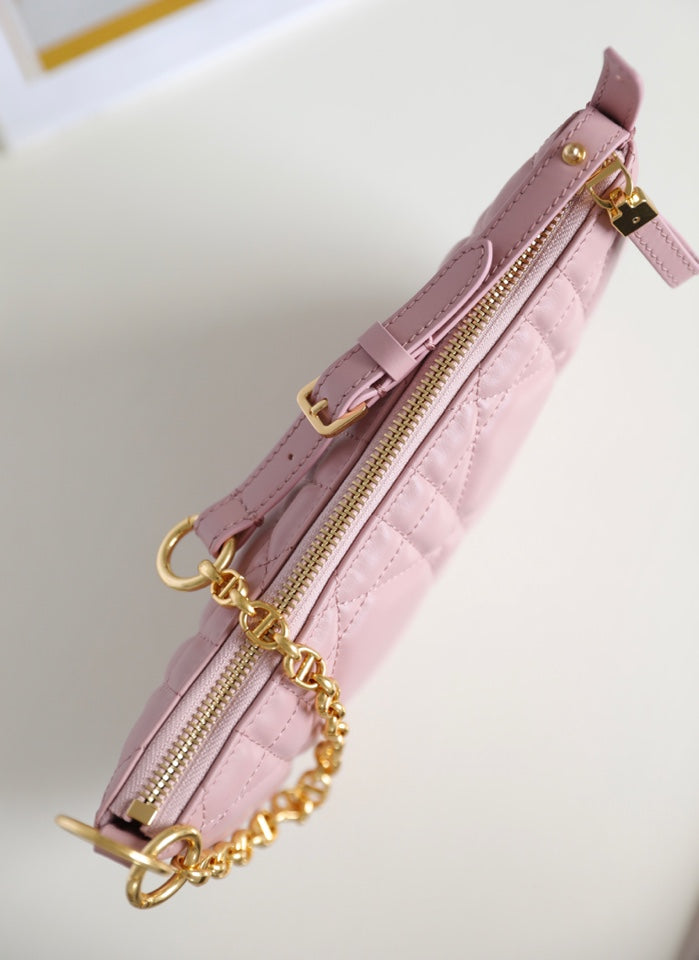 MINI CARO BAG 25 IN LIGHT PINK LAMBSKIN