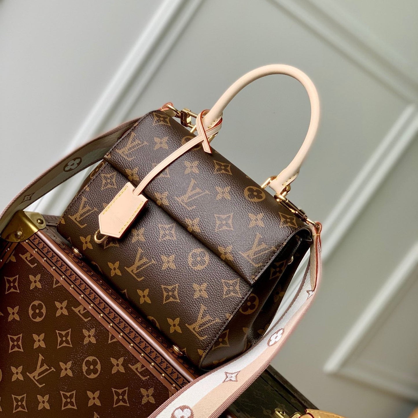 CLUNY MINI 20 IN BROWN MONOGRAM CANVAS