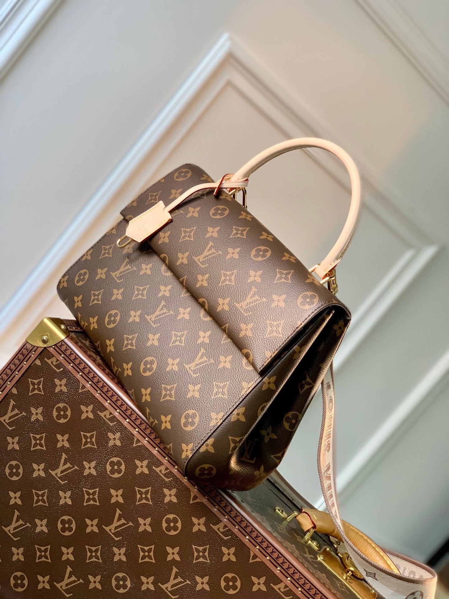 CLUNY MM 33 IN BROWN MONOGRAM CANVAS