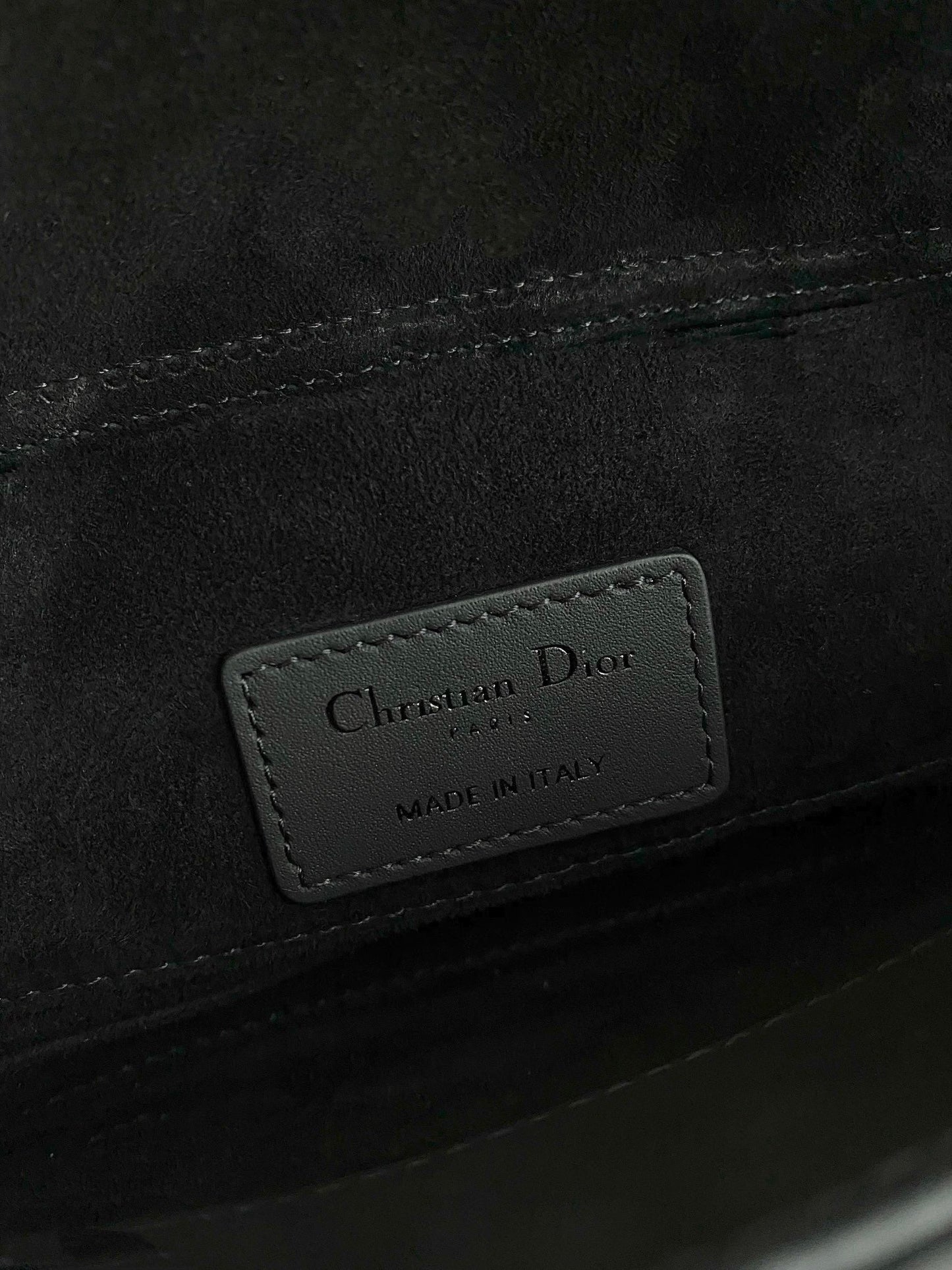 D-JOY BAG 22 IN BLACK LAMBSKIN