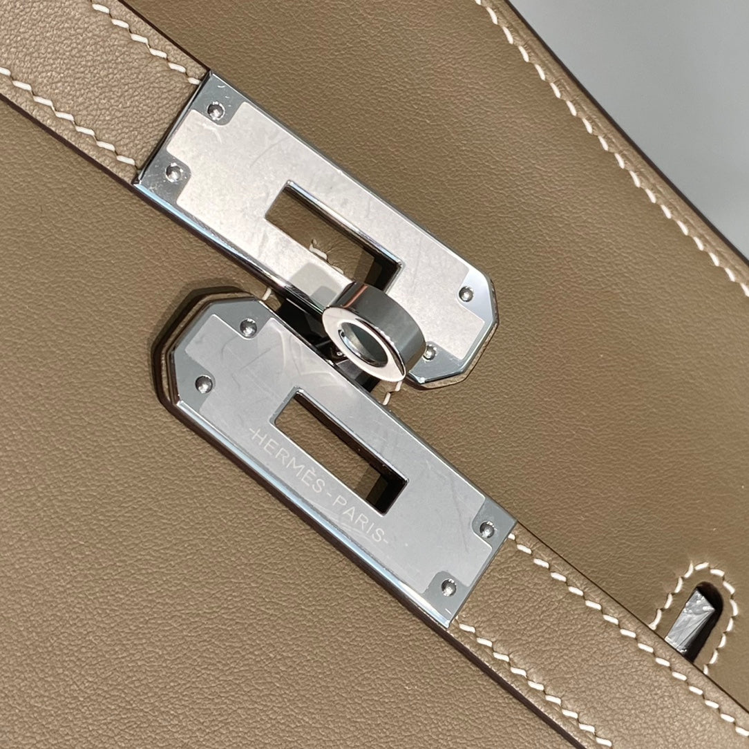 HM JYPSIÈRE MINI 23 TAN CALFSKIN SILVER HARDWARE