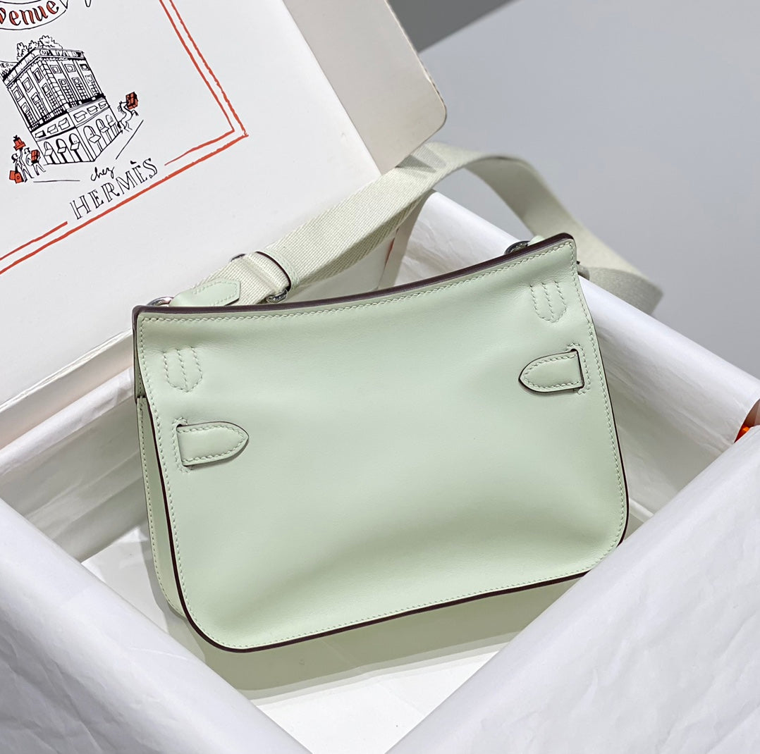 HM JYPSIÈRE MINI 23 MINT CALFSKIN SILVER HARDWARE