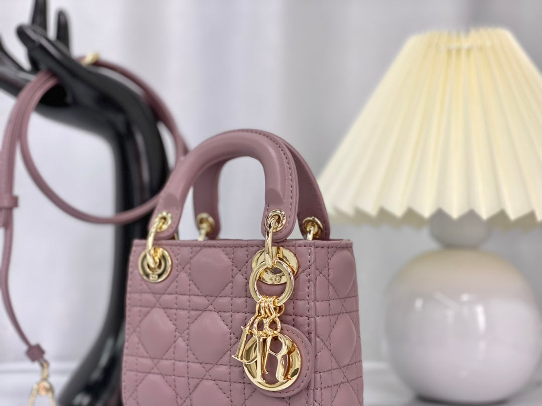 MICRO LADY 12 BAG IN LIGHT PURPLE LAMBSKIN