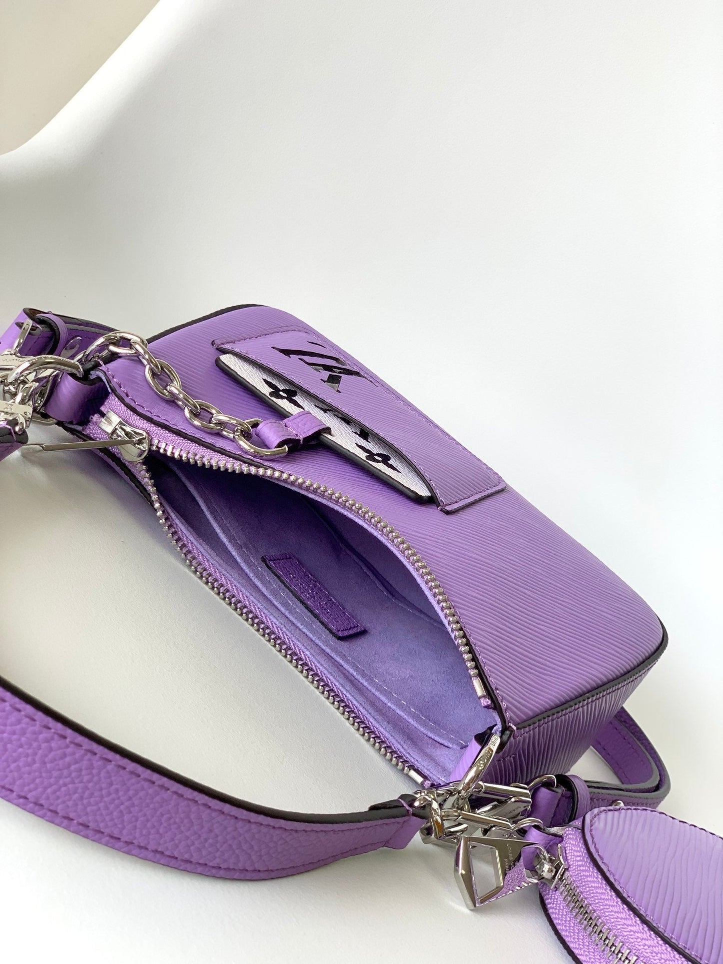 MARELLINI 19 PURPLE EPI GRAINED LEATHER