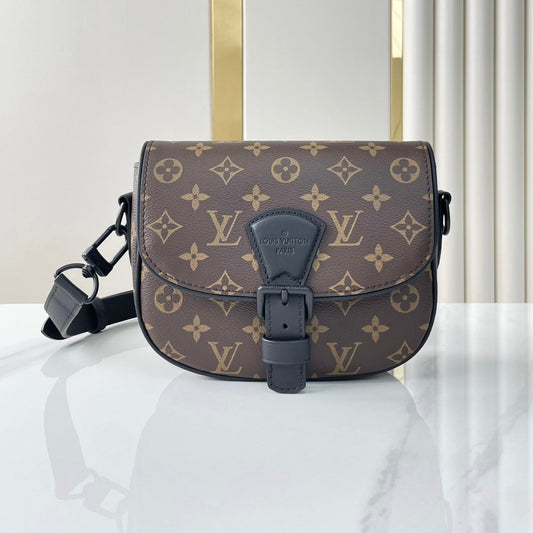 MONTSOURIS MESSENGER PM 20 IN BROWN MONOGRAM CANVAS