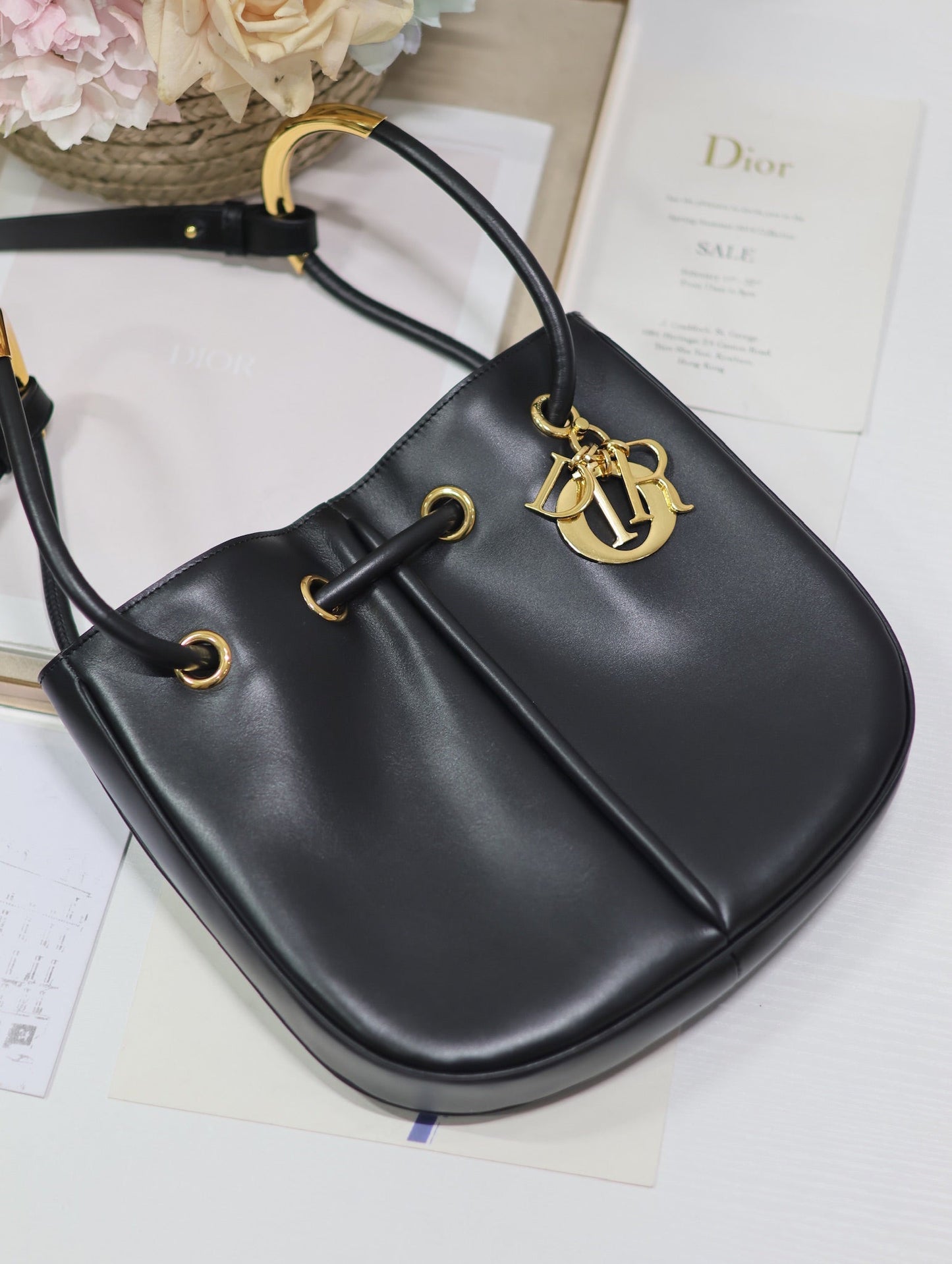 MINI 27 NOLITA BAG IN BLACK SMOOTH CALFSKIN