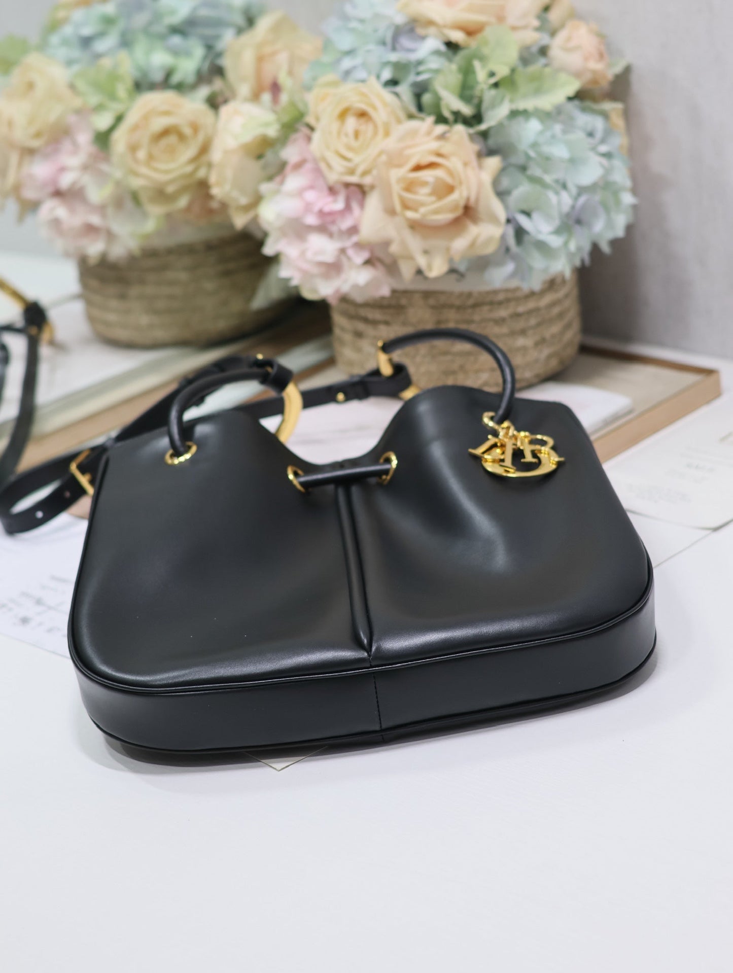 MEDIUM 34 NOLITA BAG IN BLACK SMOOTH CALFSKIN