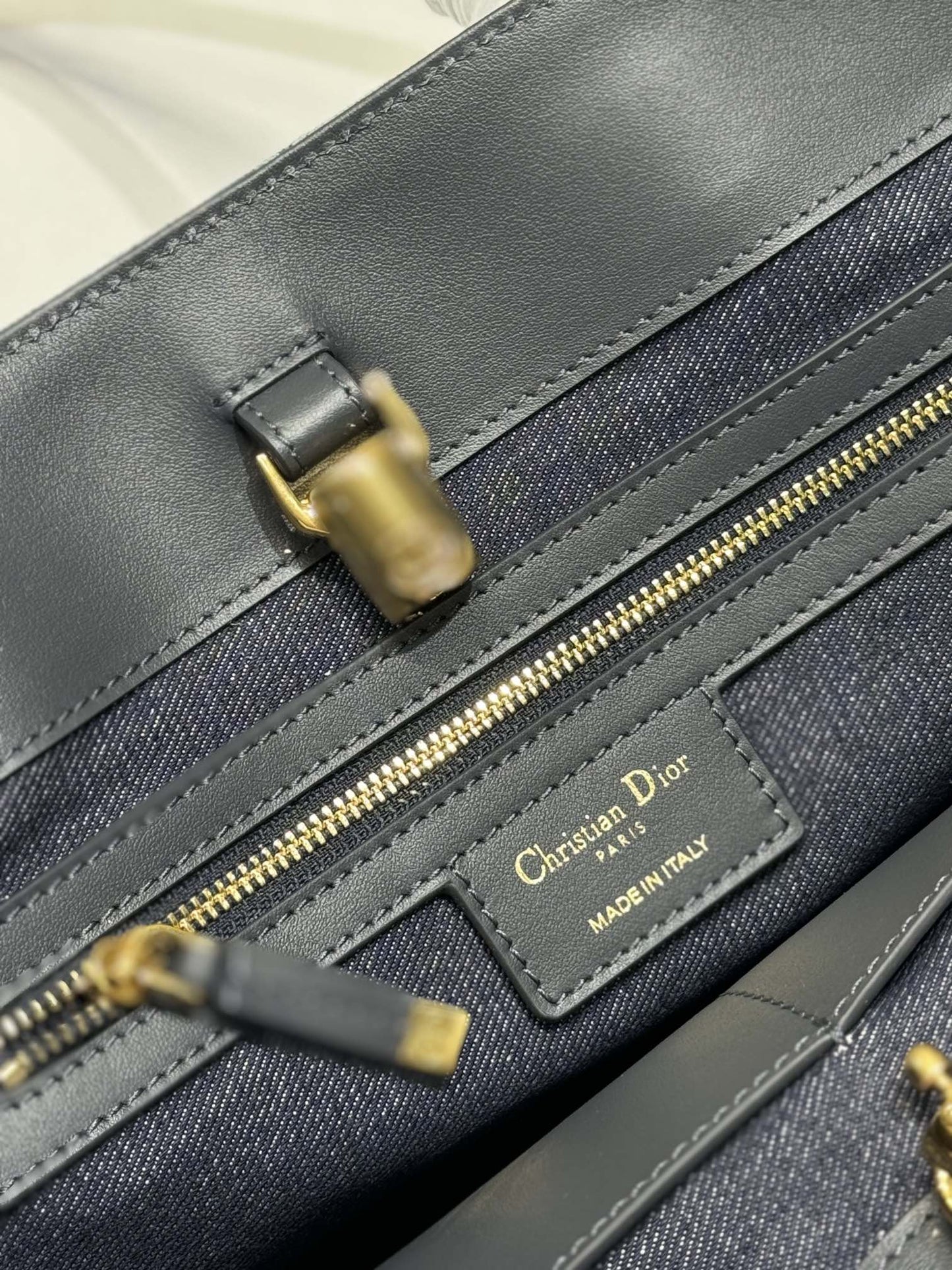 MEDIUM 37 TOUJOURS BAG IN BLUE MONOGRAM DENIM