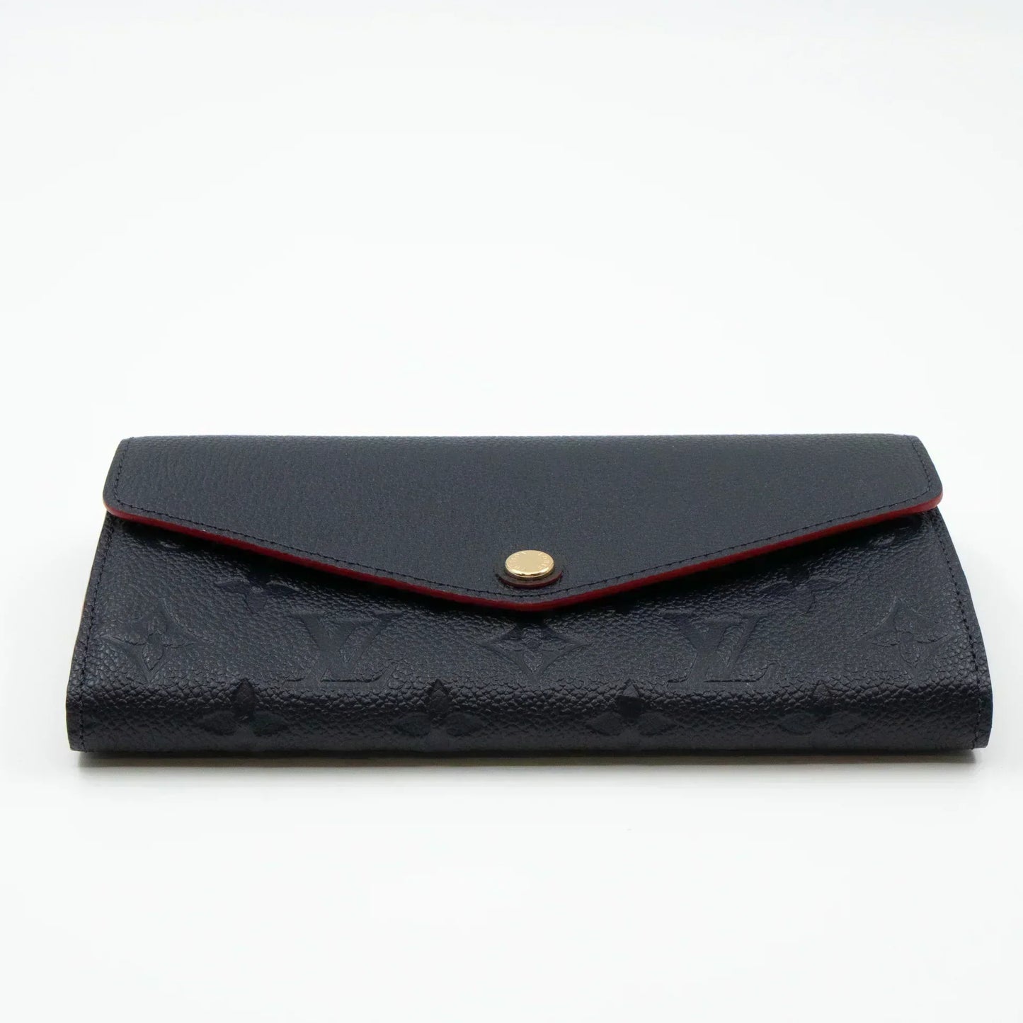 LV SARAH WALLET MONOGRAM EMPREINTE LEATHER 19CM BLACK RED