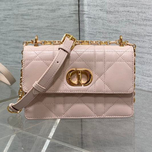 MISS CARO MINI 17 BAG IN LEMONADE PINK MACROCANNAGE LAMBSKIN