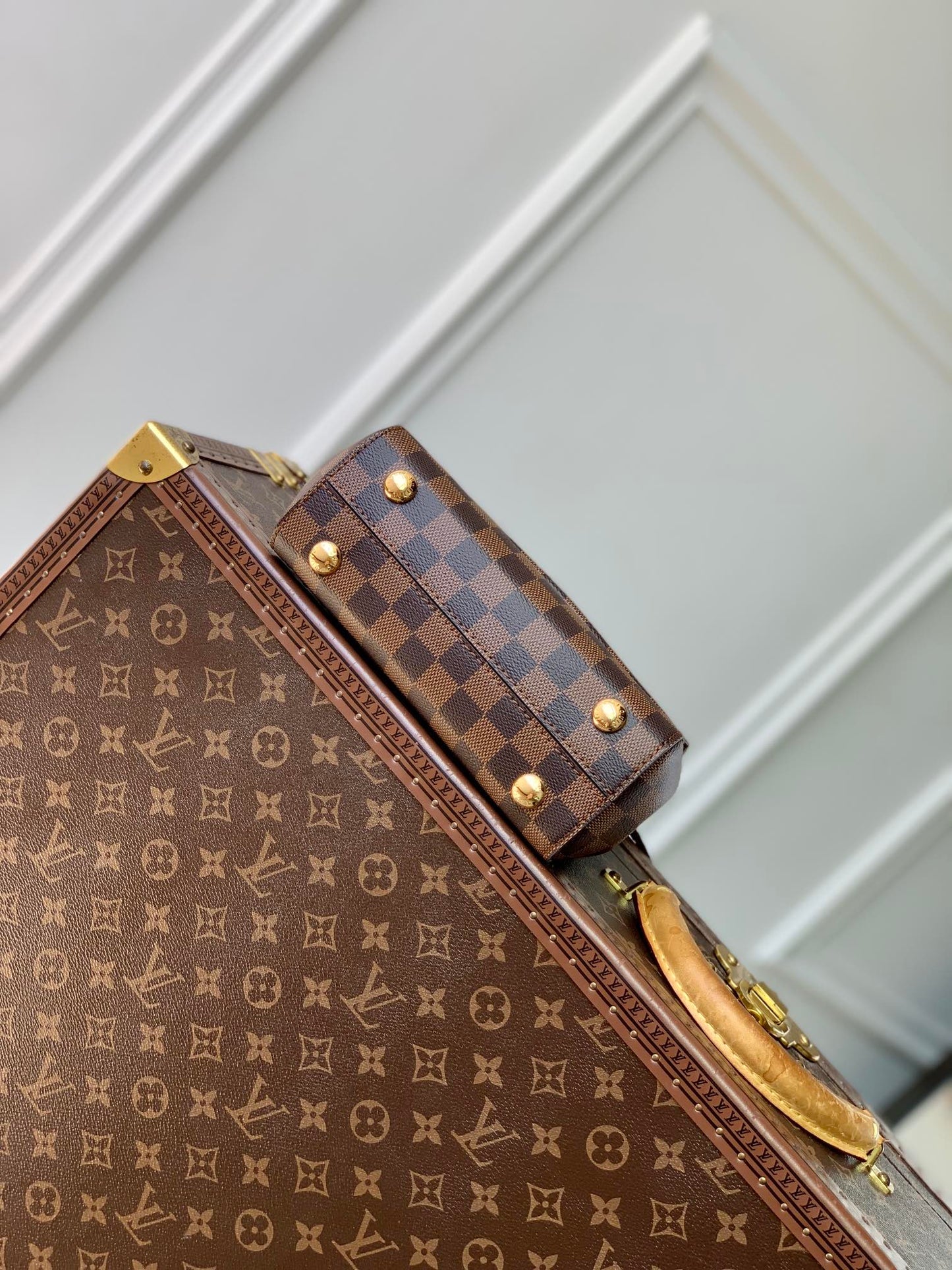 CLUNY BB 20 IN BROWN DAMIER EBENE CANVAS