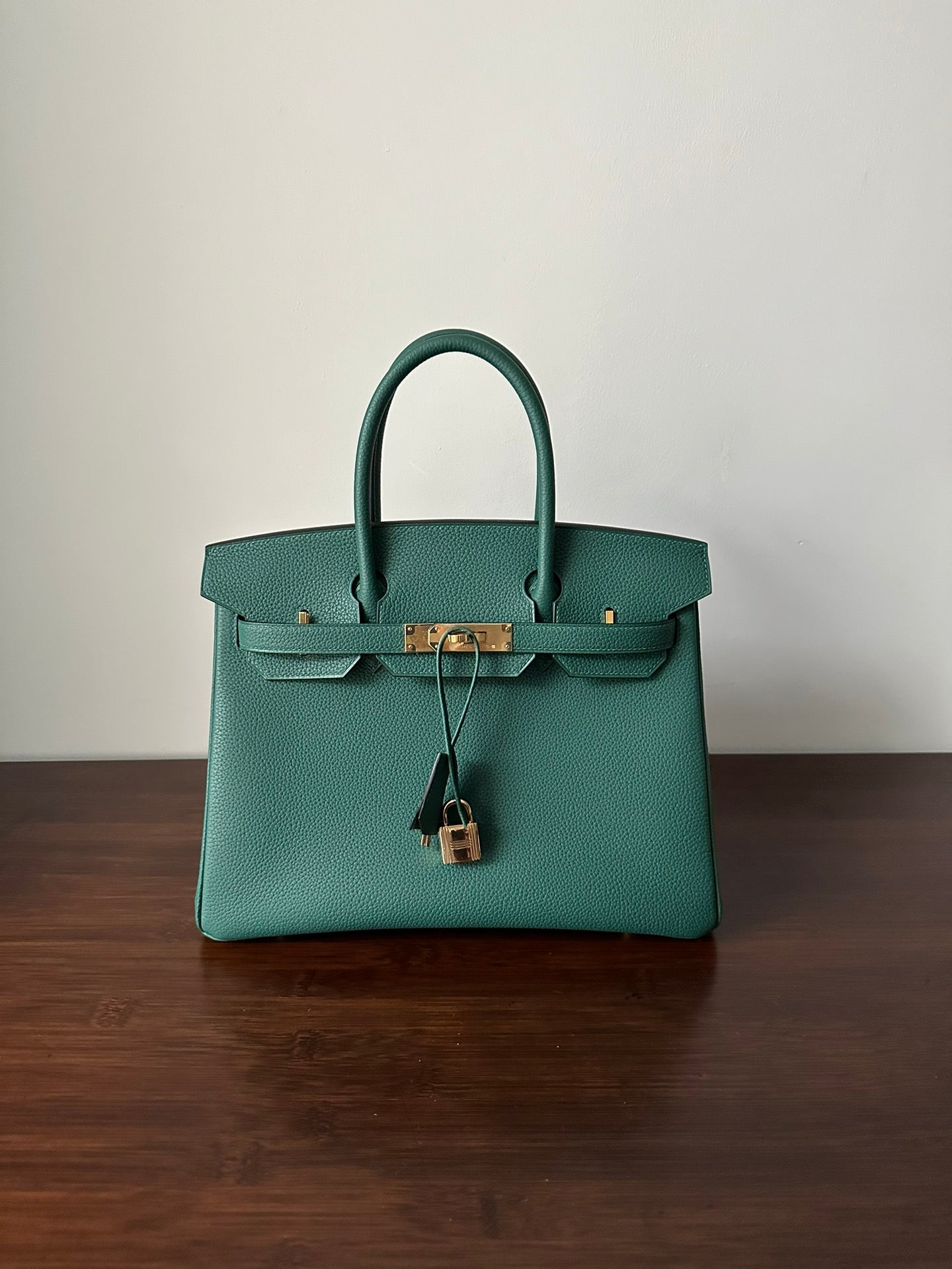 HM BIRKIN 30CM MALACHITE TOGO LEATHER GOLD HARDWARE